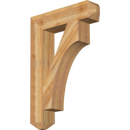 Ekena Millwork Westlake Craftsman Rough Sawn Bracket, Western Red Cedar, 6"W x 28"D x 40"H BKT06X28X40WTL04RWR